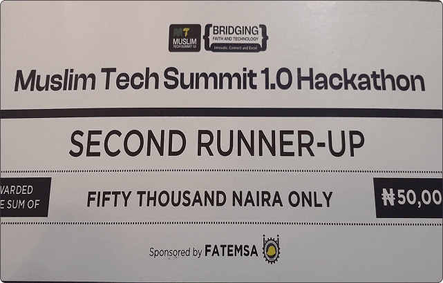 Muslim Tech Summit 1.0 Hackathon