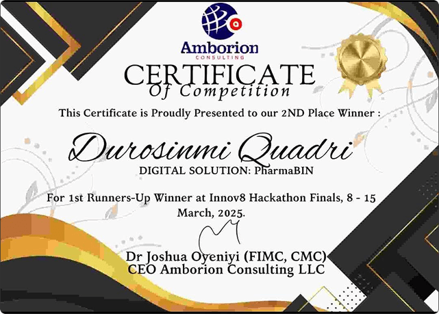 Innov8 Hackathon by Amborion Consulting